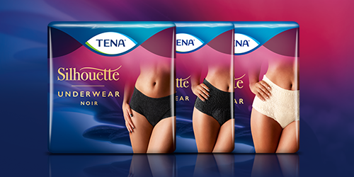 TENA Sievietēm Silhouette - jūsu stils, jūsu izvēle TENA Sievietēm Silhouette - jūsu stils, jūsu izvēle